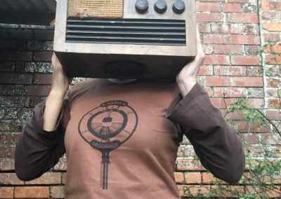Brown on caramel t-shirt